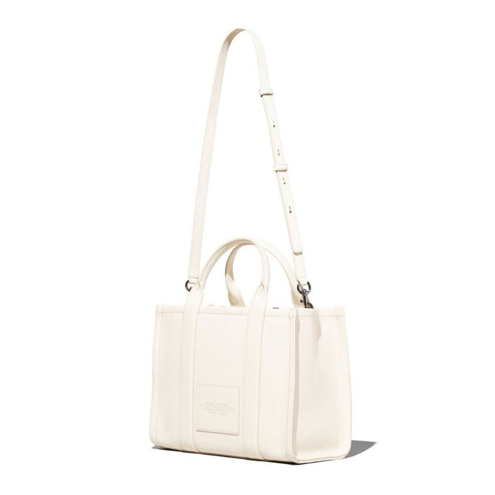 MARC JACOBS The Leather Medium Tote Bag – Cotton - Picture 3 of 10